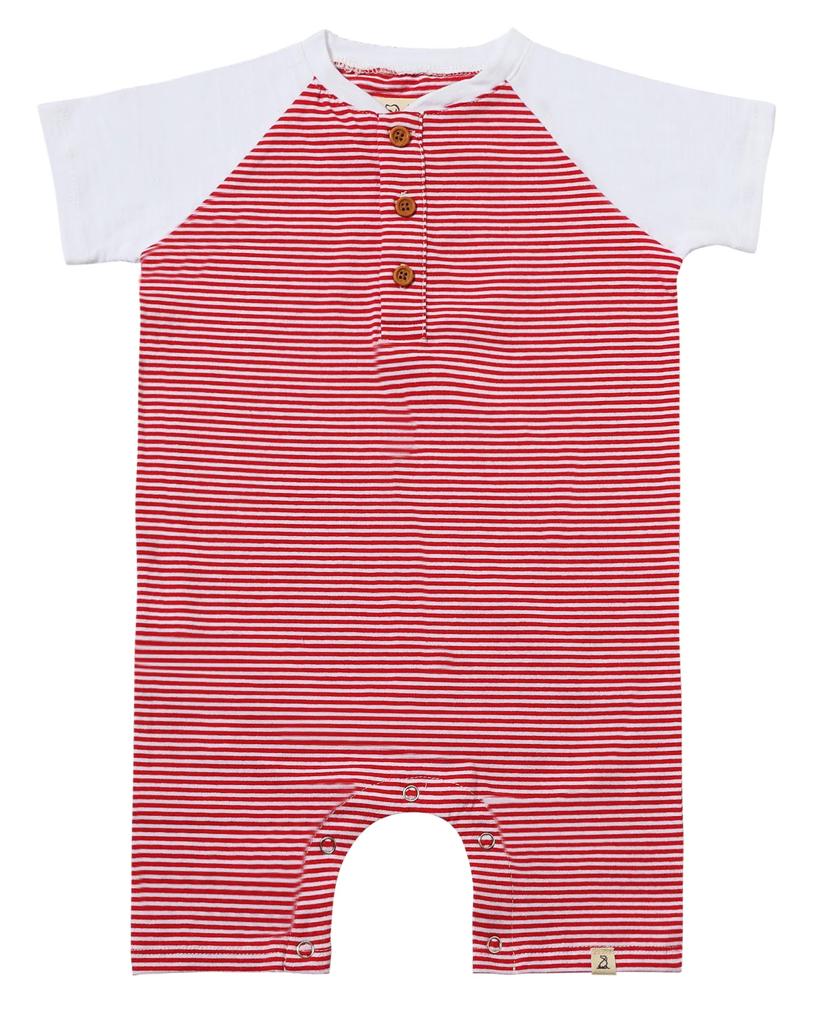 *NEW* AFLOAT Raglan Romper - Red/White Stripe