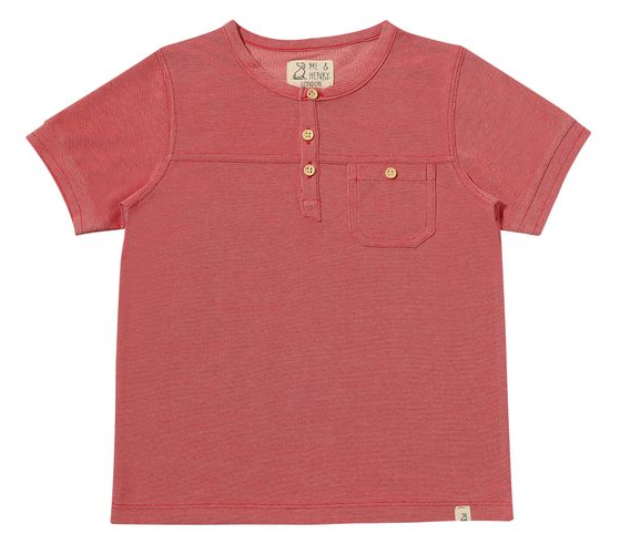 *NEW* BOARDWALK Henley Tee - Red