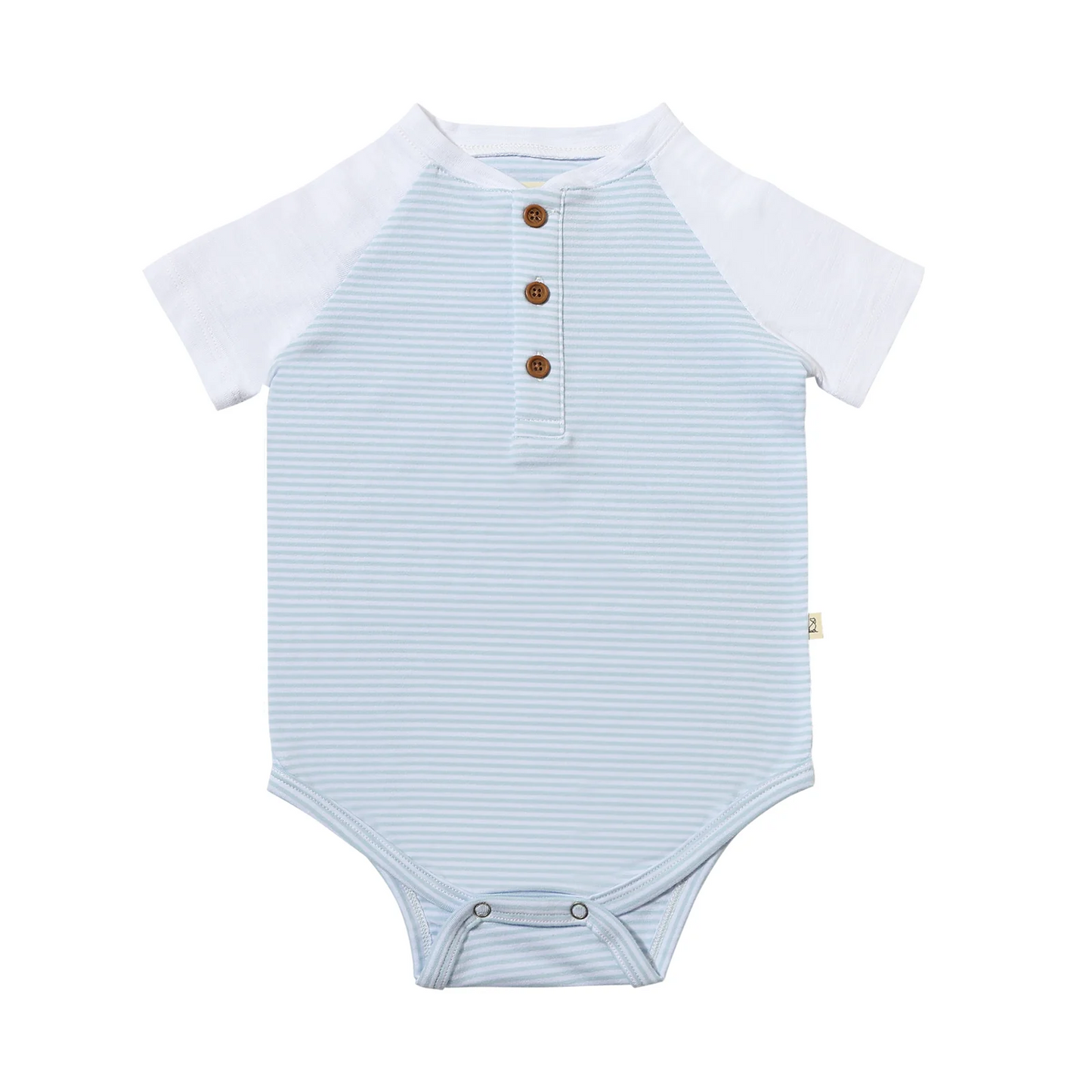 *NEW* LEAGUE Raglan Onesie - Blue/White Stripe