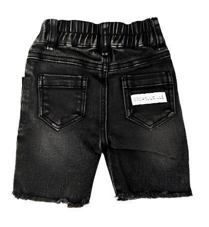 Bermuda Denim Shorts - Faded Black