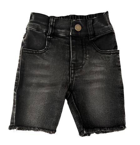 Bermuda Denim Shorts - Faded Black